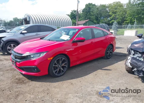 2020 Honda Civic Sport z USA, uszkodzony, nr VIN 2HGFC2F81LH581102